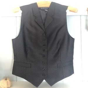 Ralph Lauren Tailored Vest Small Medium Black Red